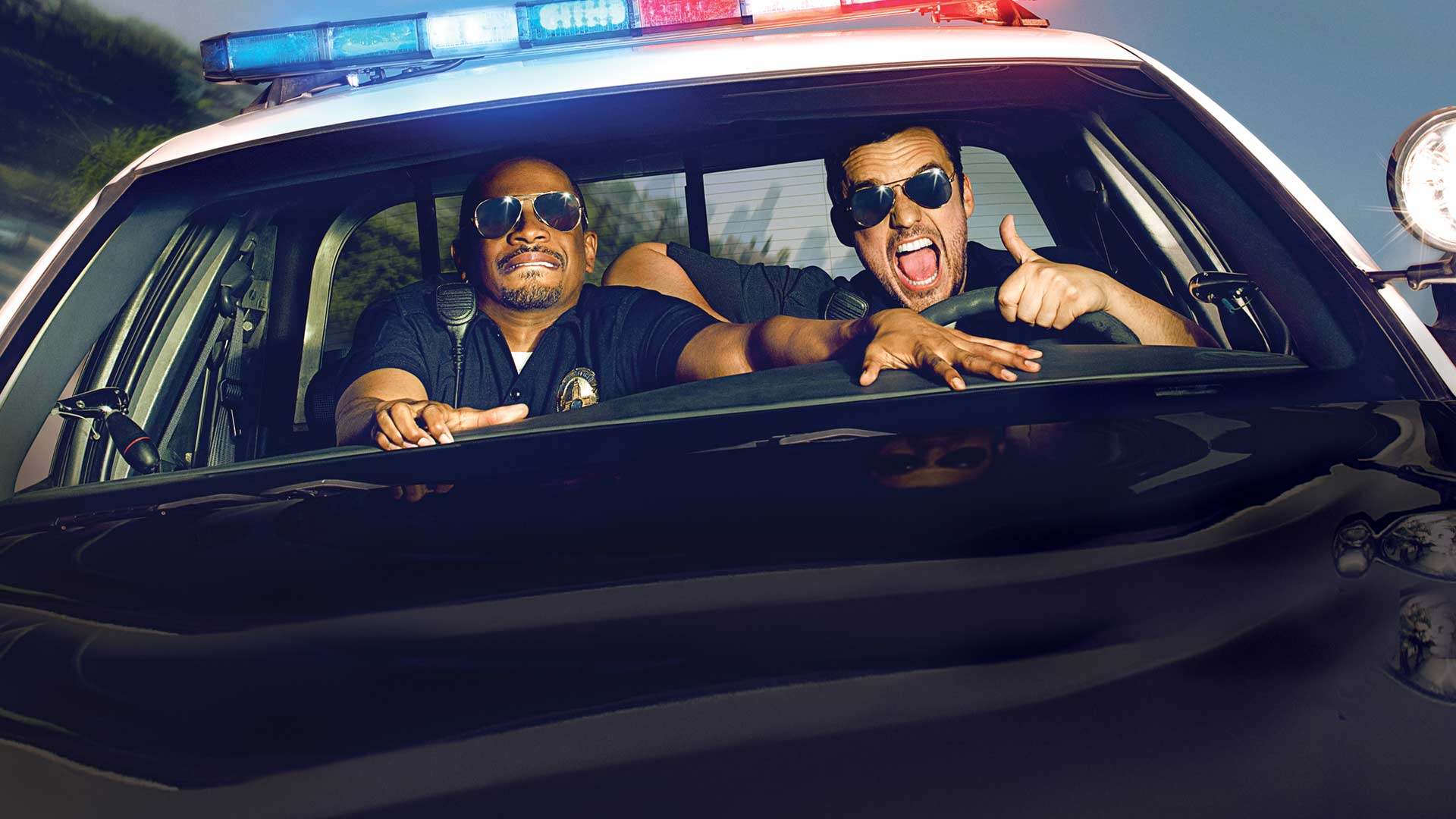 Let's Be Cops on Disney+ Egypt | English German Spanish Castilian ...