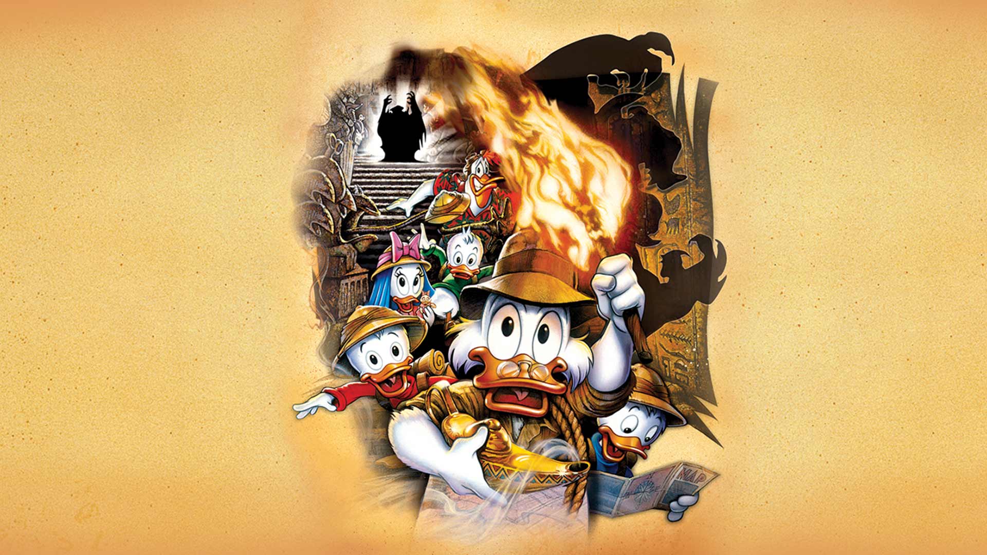 DuckTales The Movie: Treasure of the Lost Lamp on Disney+ United Arab  Emirates | English Arabic (Classical Egyptian) Korean French (Parisian)  Spanish (Latin America) Spanish Castilian (European) Japanese Portuguese  (Brazil) Portuguese (European)