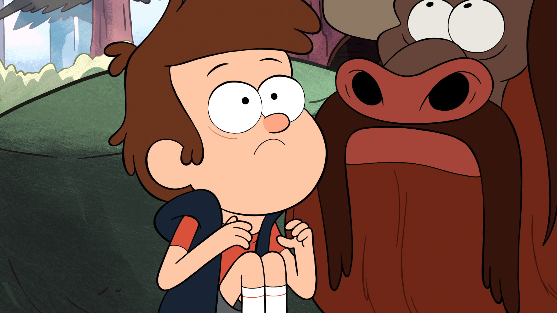 Gravity falls episodes. Гравити Фолз 2 сезон 15 серия. Диппер Пайнс и Мужикотавры. Диппер CHIRP. Венди и Мужикотавр.